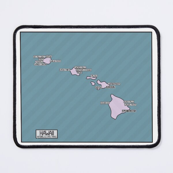 Item preview, Hawaii National and State Parks Map designed and sold by FinlayMcNevin.