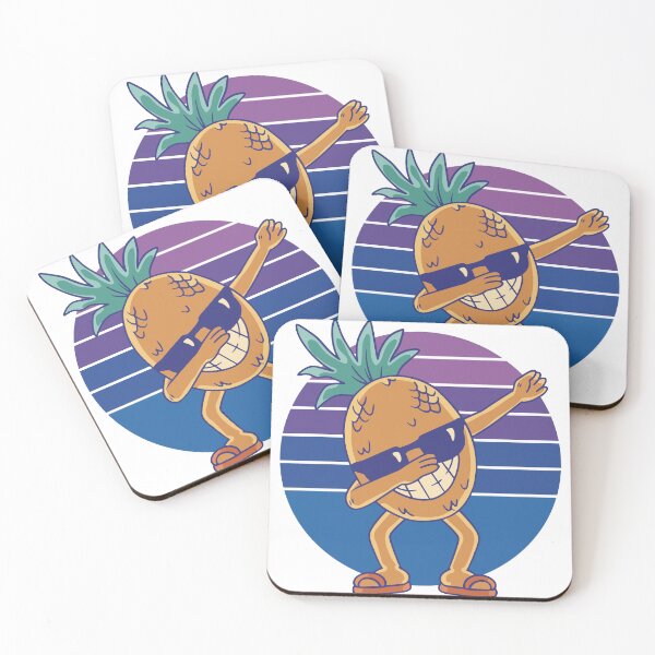 Item preview, Cartoon pineapple dabbing  designed and sold by Cyrenaica 1949.