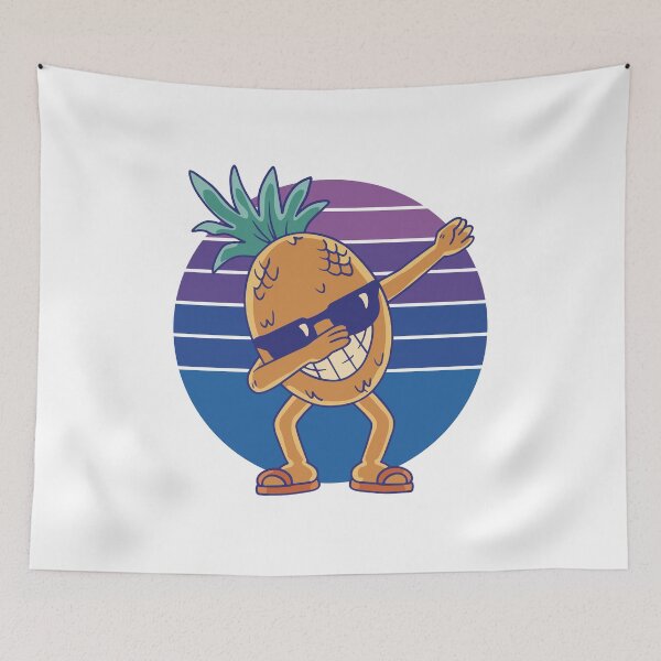 Item preview, Cartoon pineapple dabbing  designed and sold by Cyrenaica 1949.