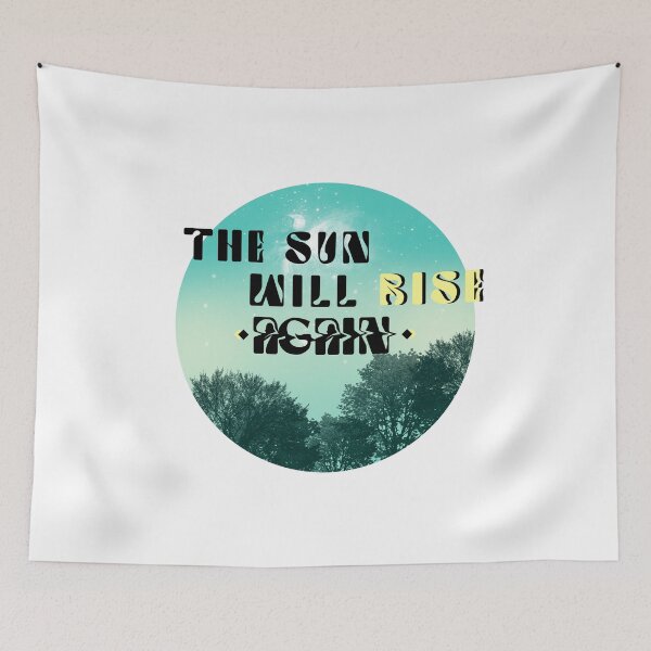 Item preview, Blue - the sun will rise again - designed and sold by kayadmu.