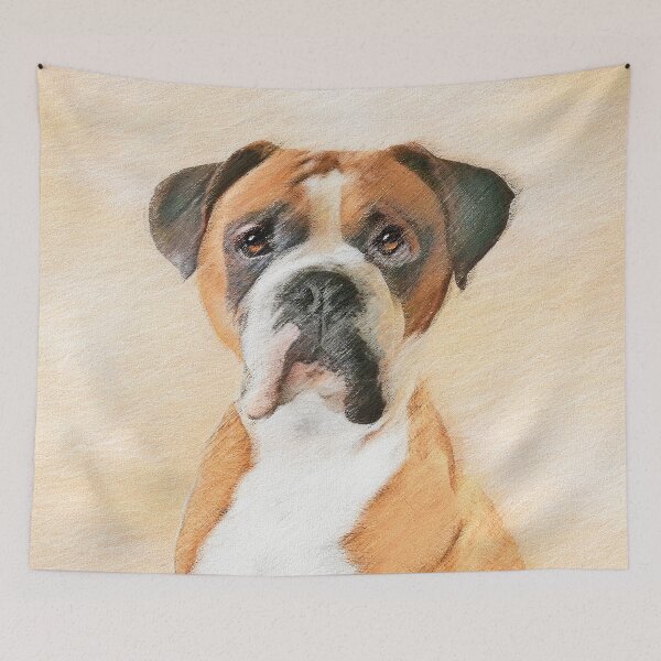 Item preview, Boxer Painting - Cute Original Dog Art designed and sold by alpendesigns.
