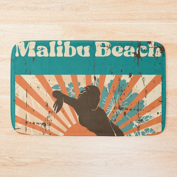 Item preview, Malibu Beach Retro Surfer Girl designed and sold by LanikaiBeach.