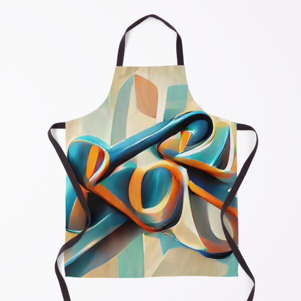 Artikelvorschau, mid-century ribbon colorful modern original art entworfen und verkauft von Surrealarts727.