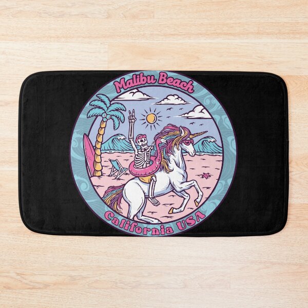 Item preview, Malibu Beach Skeleton Unicorn designed and sold by LanikaiBeach.