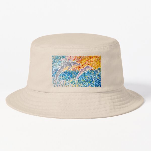 Vista previa del artículo con la obra «Delfines bailando al amanecer», diseñado y vendido por Sydney Edmond.
