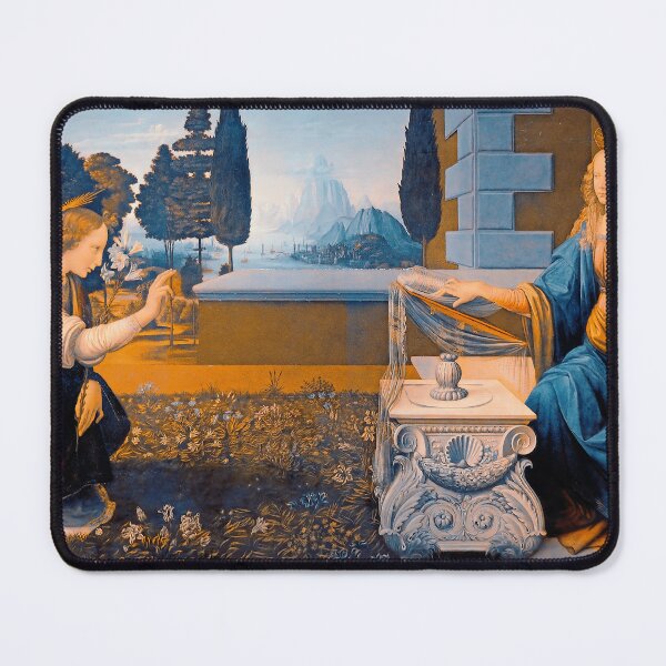 Item preview, The Annunciation by Leonardo da Vinci - digital enhancement designed and sold by NickoPrints.