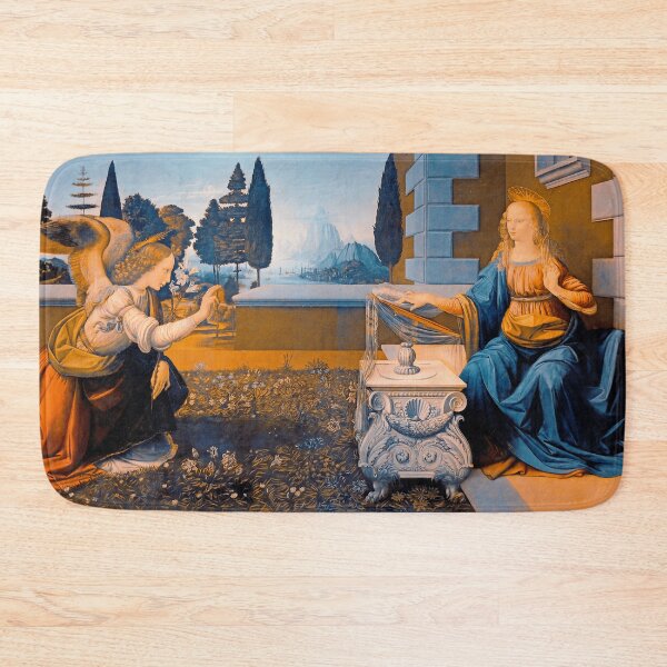 Item preview, The Annunciation by Leonardo da Vinci - digital enhancement designed and sold by NickoPrints.