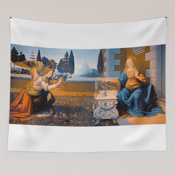 Item preview, The Annunciation by Leonardo da Vinci - digital enhancement designed and sold by NickoPrints.
