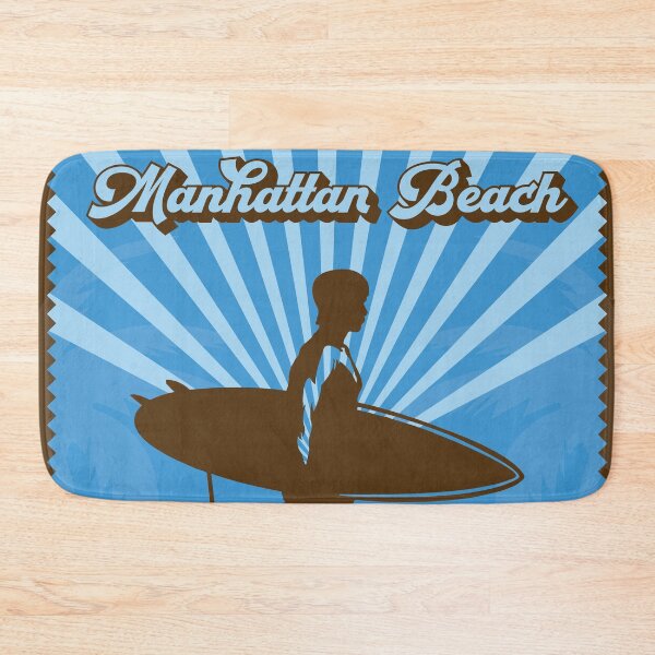 Item preview, Manhattan Beach Retro Surfer designed and sold by LanikaiBeach.