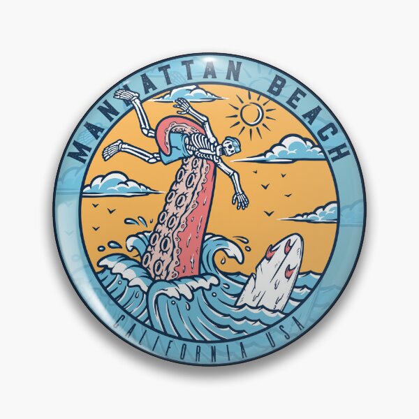 Item preview, Manhattan Beach Skeleton Tentacle designed and sold by LanikaiBeach.