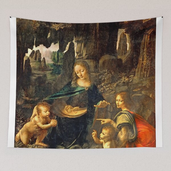 Item preview, Virgin of the Rocks by Leonardo da Vinci - digital enhancement designed and sold by NickoPrints.