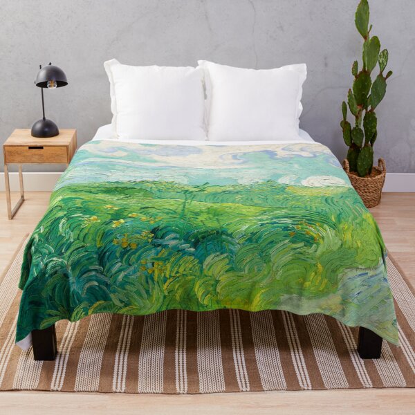 Item preview, Green Wheat Fields Auvers Van Gogh Fine Art designed and sold by Vicky Brago-Mitchell®.