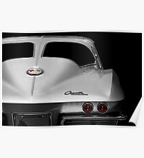 1963 Corvette Detail - High Contrast Poster