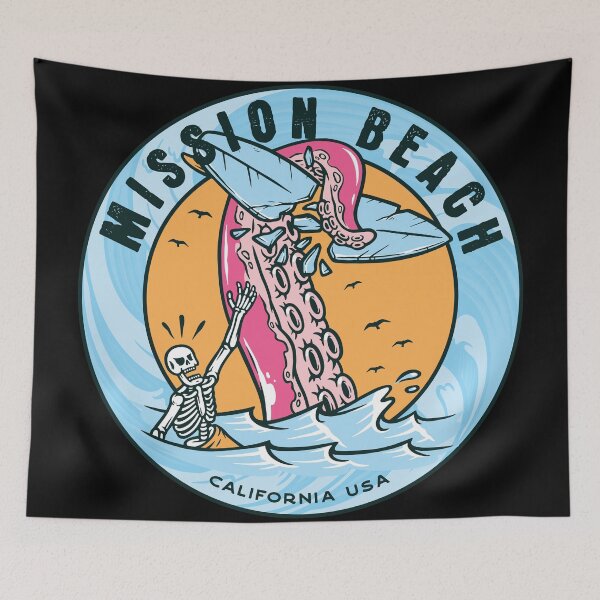 Item preview, Mission Beach Tentacle Surfboard  designed and sold by LanikaiBeach.