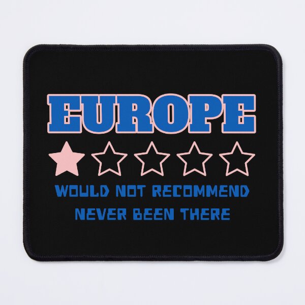 Item preview, Europe One star review - Funny ignorant tourist designed and sold by Popalt.