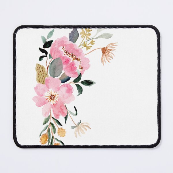 Item preview, Seamless Pink peony left side bunch designed and sold by PalomaHealing24.