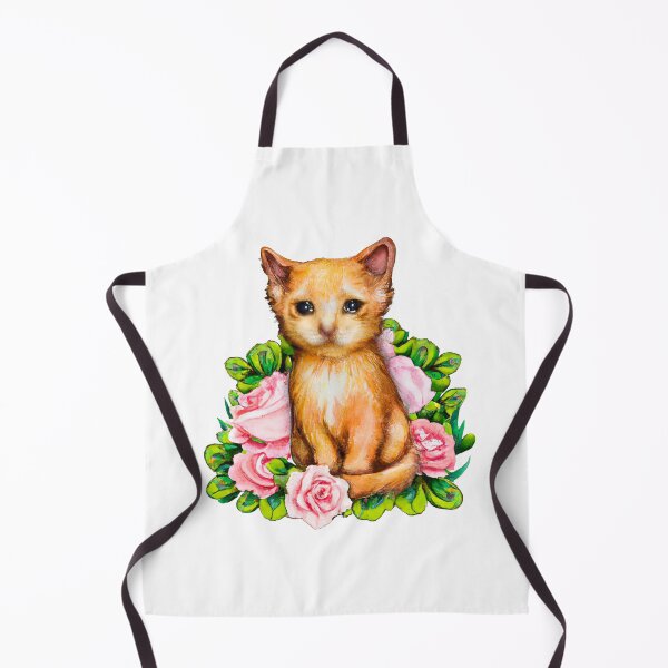 Item preview, Sad Cat in a Rose Bouquet designed and sold by Kaamalauppias.