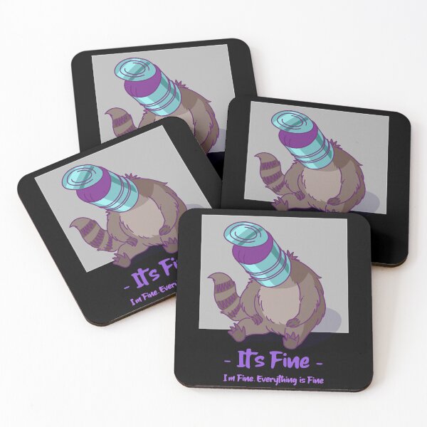 Item preview, It's Fine, I'm Fine, Everything's Fine - Raccoon designed and sold by TheOtherDesign.