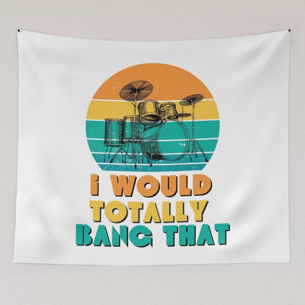 Item preview, Funny Quote Retro Drums designed and sold by GarnersDesigns.
