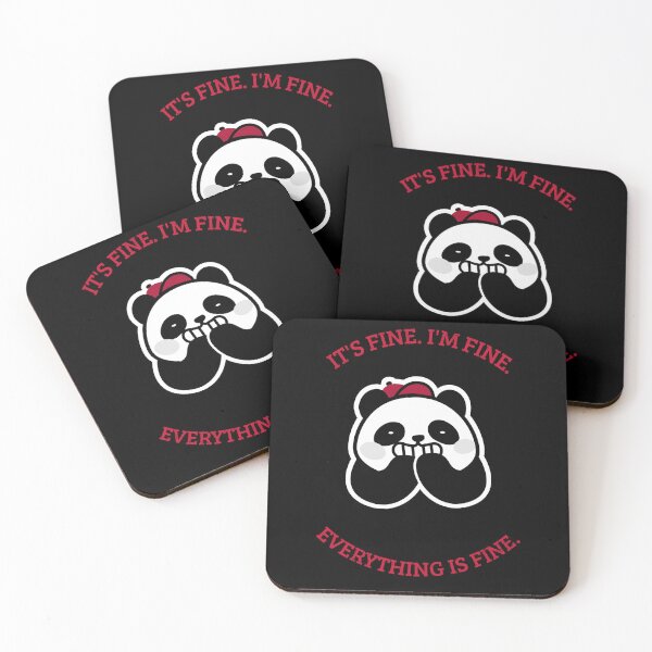 Item preview, It's Fine, I'm Fine, Everything's Fine - Panda designed and sold by TheOtherDesign.