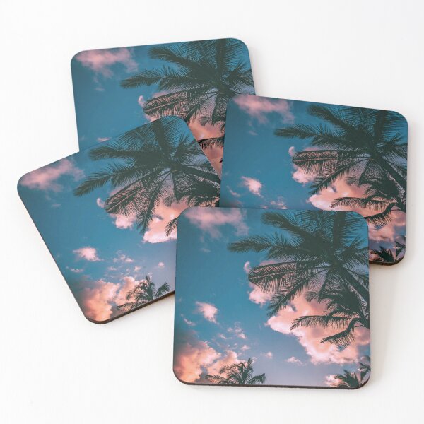 Item preview, brazil beach palm trees red sunset designed and sold by Asombrosa.