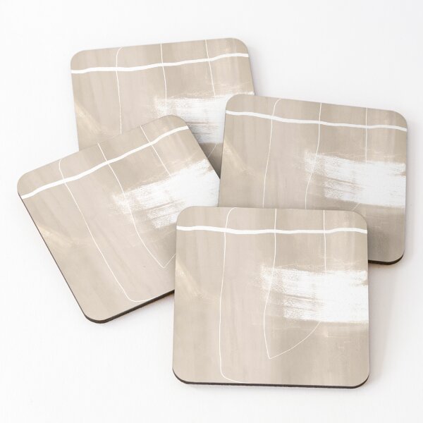 Item preview, Minimalist Modern Beige Line Abstract Art designed and sold by SatoriFactor.