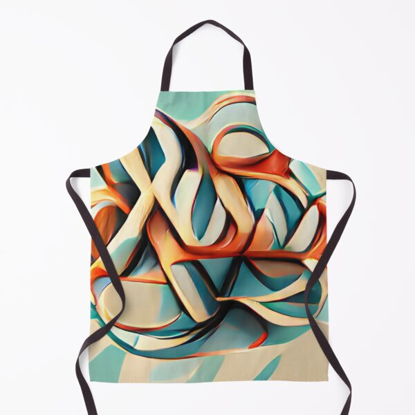 Artikelvorschau, mid-century ribbon colorful modern original art entworfen und verkauft von Surrealarts727.