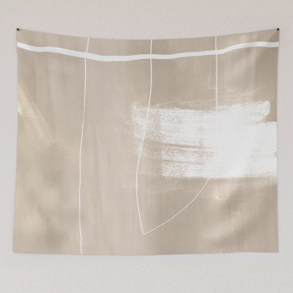 Item preview, Minimalist Modern Beige Line Abstract Art designed and sold by SatoriFactor.
