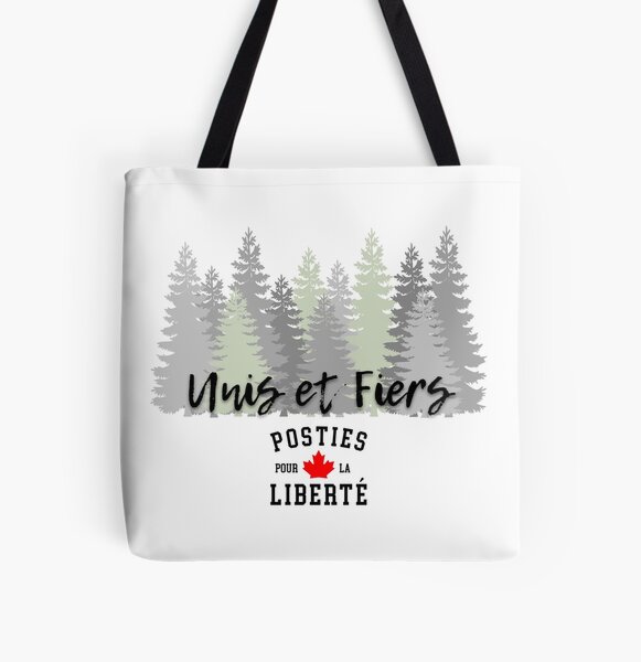 Unis et fiers/ transparent All Over Print Tote Bag
