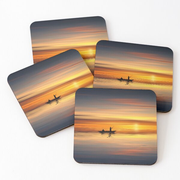 Item preview, Boat In A Glassy Sunset designed and sold by Taceo10.