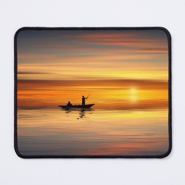 Item preview, Boat In A Glassy Sunset designed and sold by Taceo10.