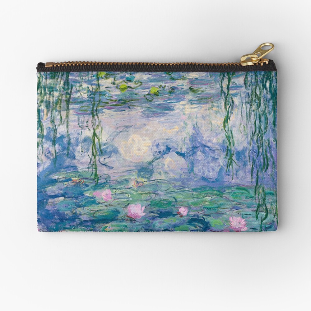 Water Lilies Claude Monet Fine Art Zipper Pouch