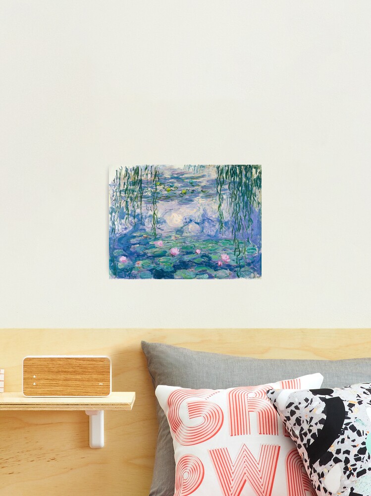 Photographic Print, Water Lilies Claude Monet Fine Art designed and sold by Vicky Brago-Mitchell®