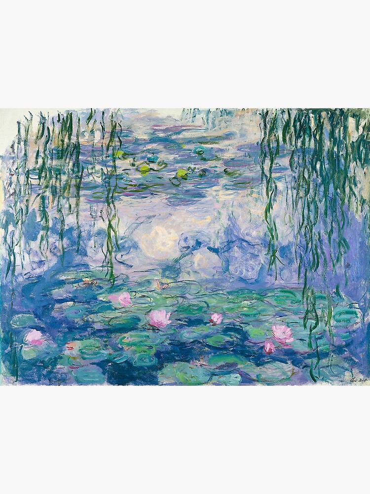Thumbnail 3 of 3, Poster, Water Lilies Claude Monet Fine Art designed and sold by Vicky Brago-Mitchell®.