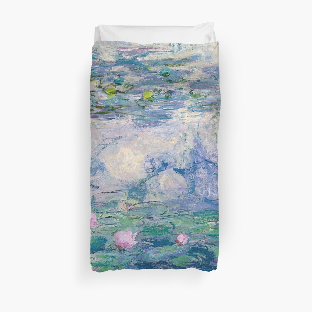 Water Lilies Claude Monet Fine Art Duvet Cover