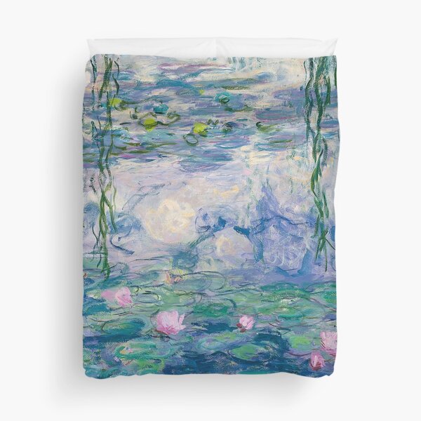 Water Lilies Claude Monet Fine Art Duvet Cover