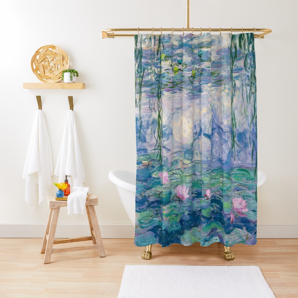 Water Lilies Claude Monet Fine Art Shower Curtain