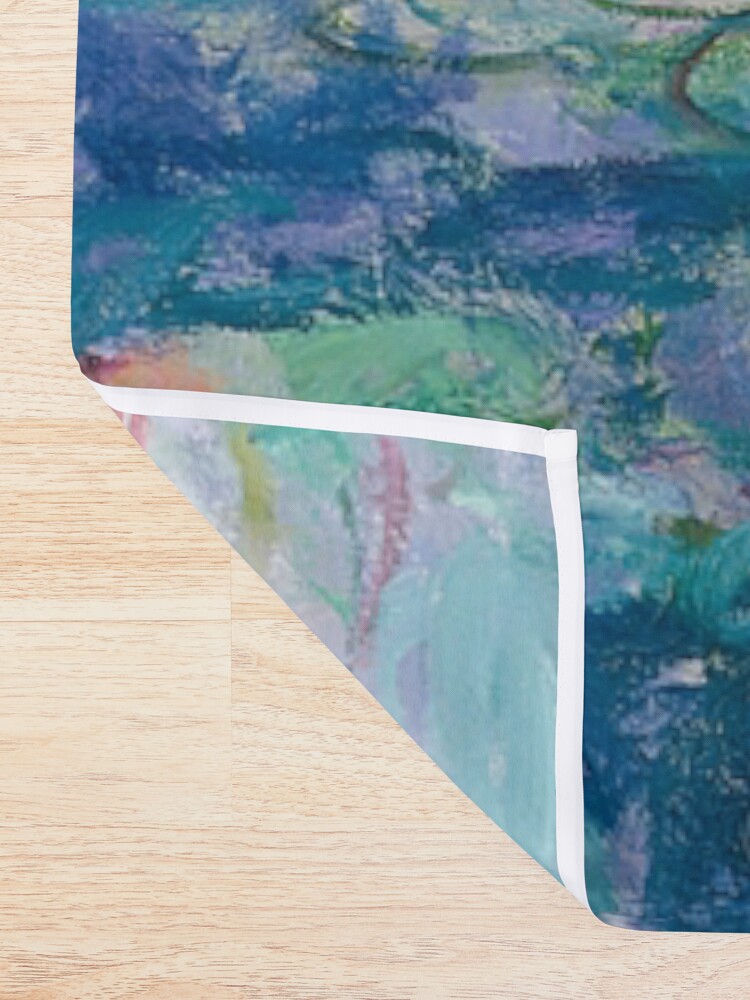 Alternate view of Water Lilies Claude Monet Fine Art Shower Curtain