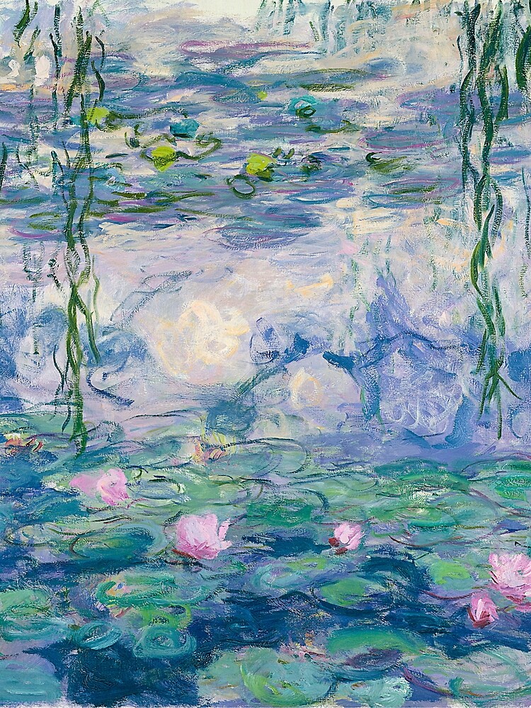 Thumbnail 3 of 3, Scarf, Water Lilies Claude Monet Fine Art designed and sold by bragova.