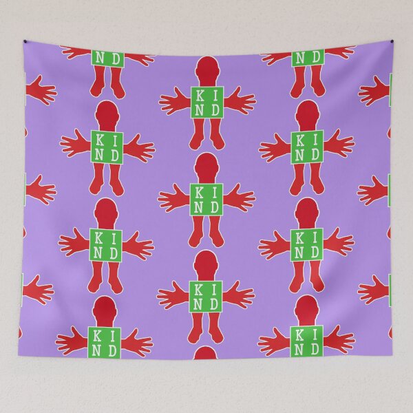 Item preview, Human figure - KIND - Red and light green colors - Slab font designed and sold by RainbowWordLand.