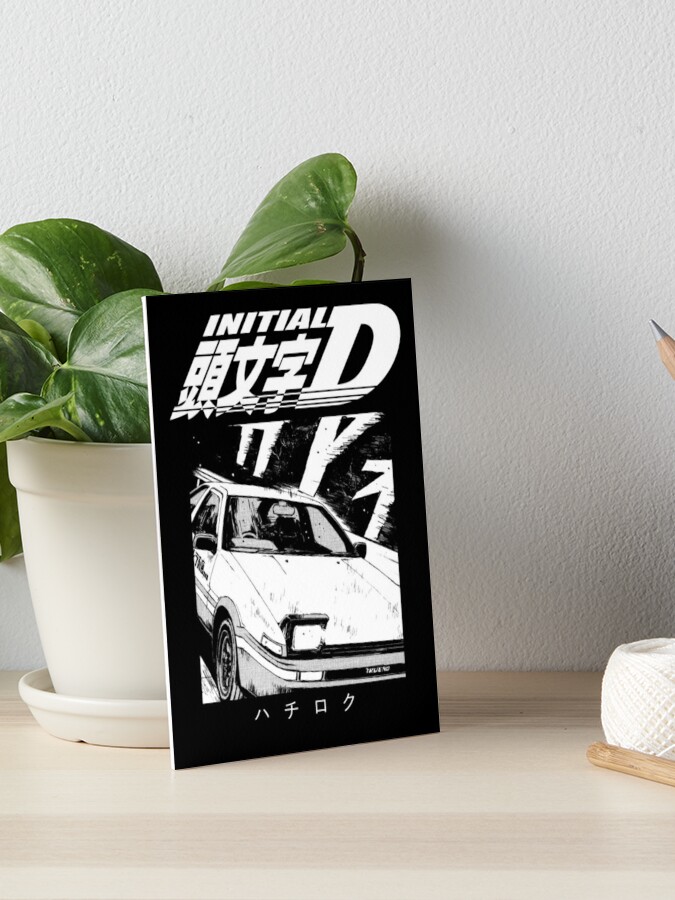 Initial D Manga Panel AE86 VS RX7 Art Board Print for Sale by