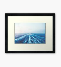 Water Wave Wake Framed Print