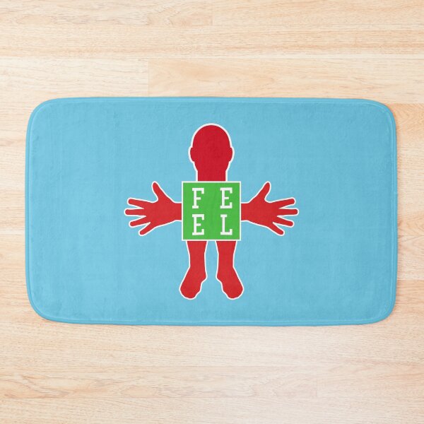 Item preview, Human figure - FEEL - Red and light green colors - Slab font designed and sold by RainbowWordLand.