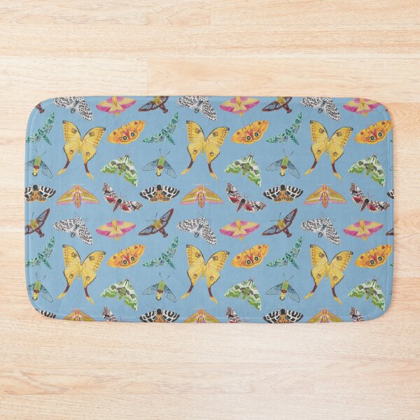 Item preview, Small Blue Moth Pattern designed and sold by wedew3.