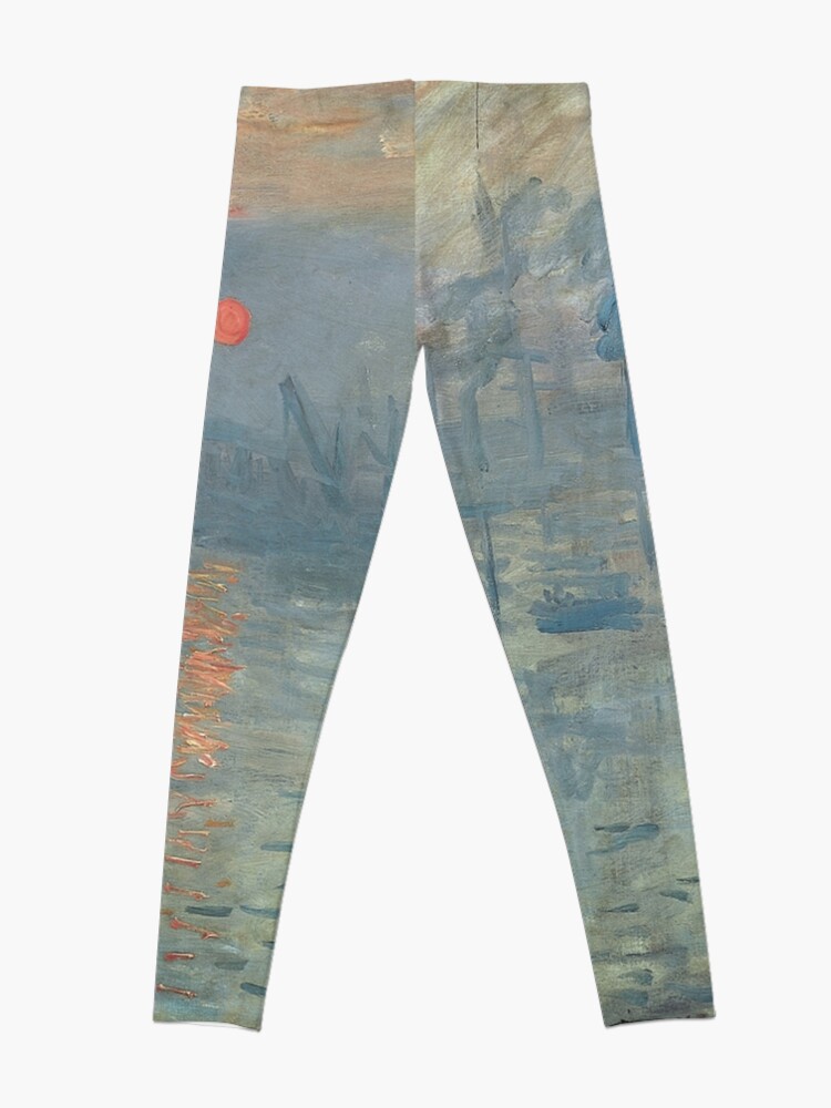 Alternate view of Monet Impression Sunrise Fine Art Leggings