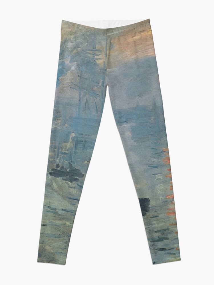 Alternate view of Monet Impression Sunrise Fine Art Leggings