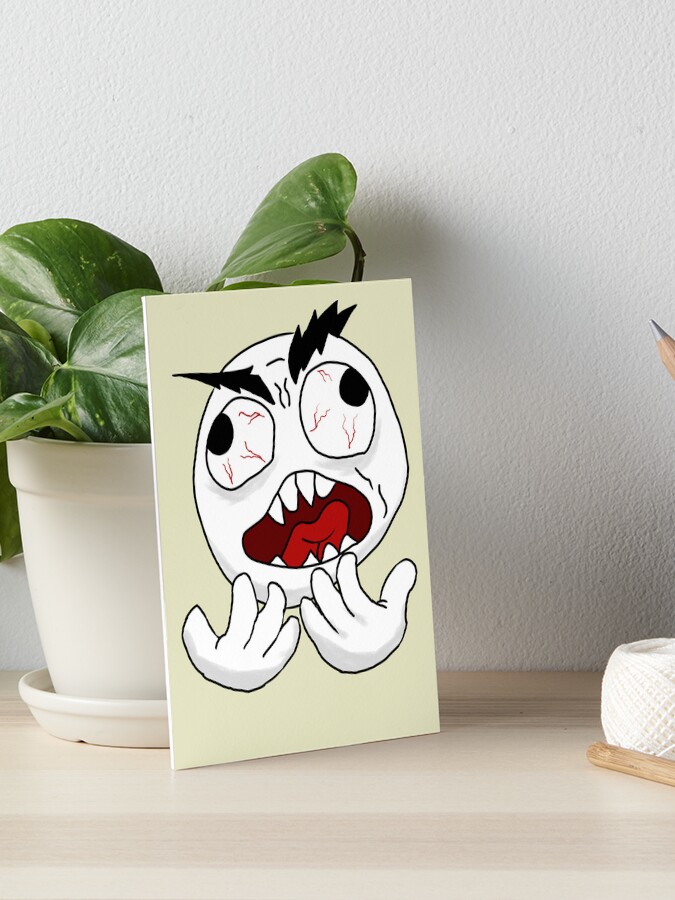 Angry Troll Face Social Media | Art Board Print