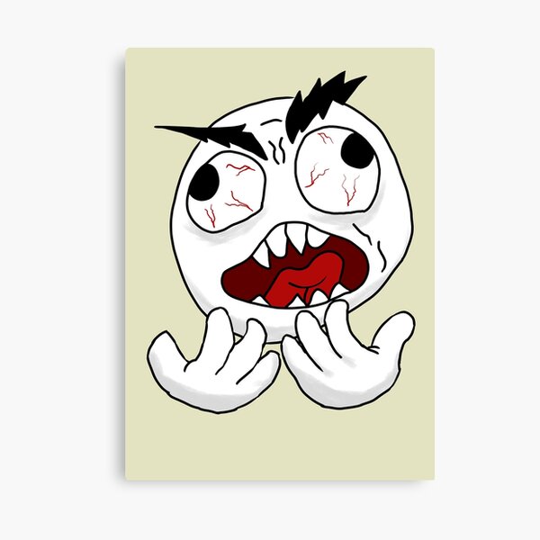 Print on canvas Troll Face Ugly Fun Meme (50 cm x 40 cm)