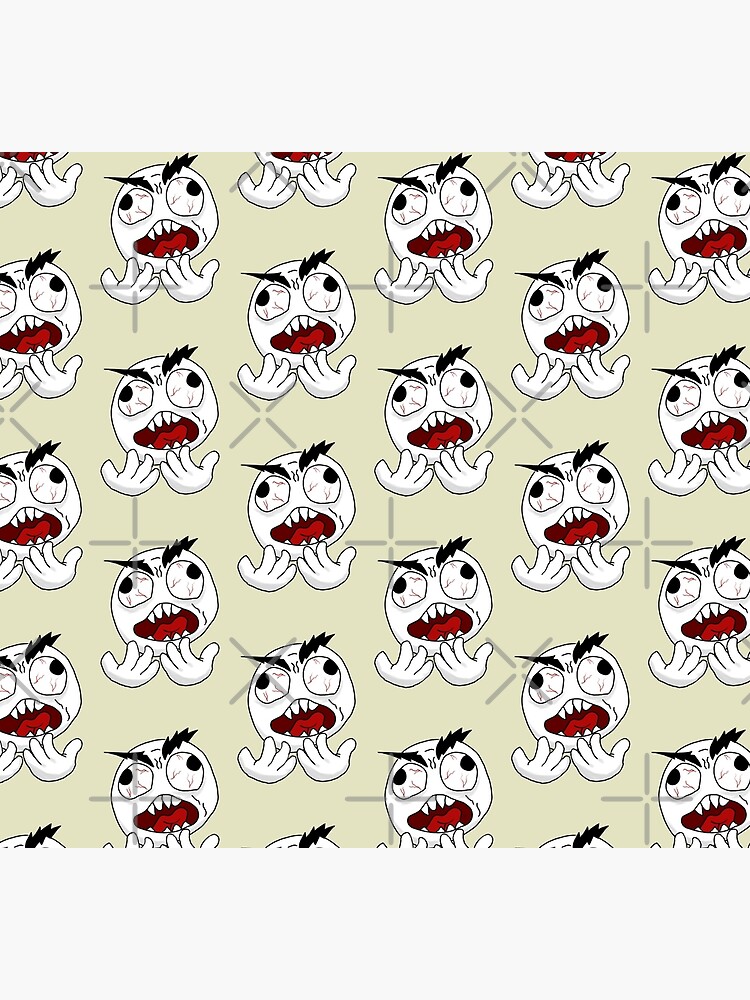 Troll face meme angry mad reaction face Sticker for Sale by IloveMonsters