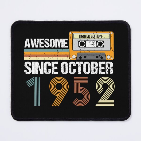 Item preview, Awesome Since October 1952 | 70th Birthday Gifts | 70 Years Old Gifts designed and sold by AMINE ★★★★★.